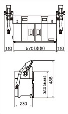 KHR-A02の外形図